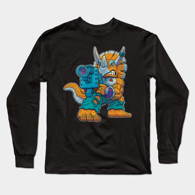 Triceraton Warrior Long Sleeve T-Shirt by JENNEX